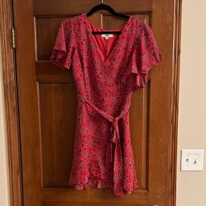 Jack by BB Dakota Red Floral Mini Dress